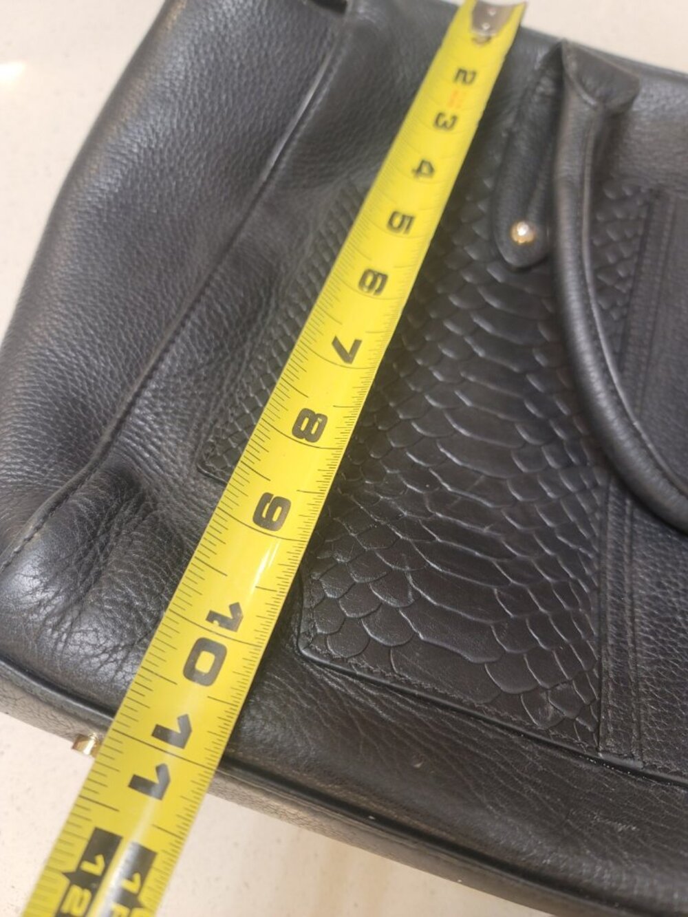 GiGi New York Parker Satchel Leather Black - Picture 12 of 13